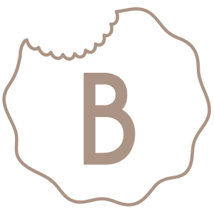 A black and white image of the letter b.